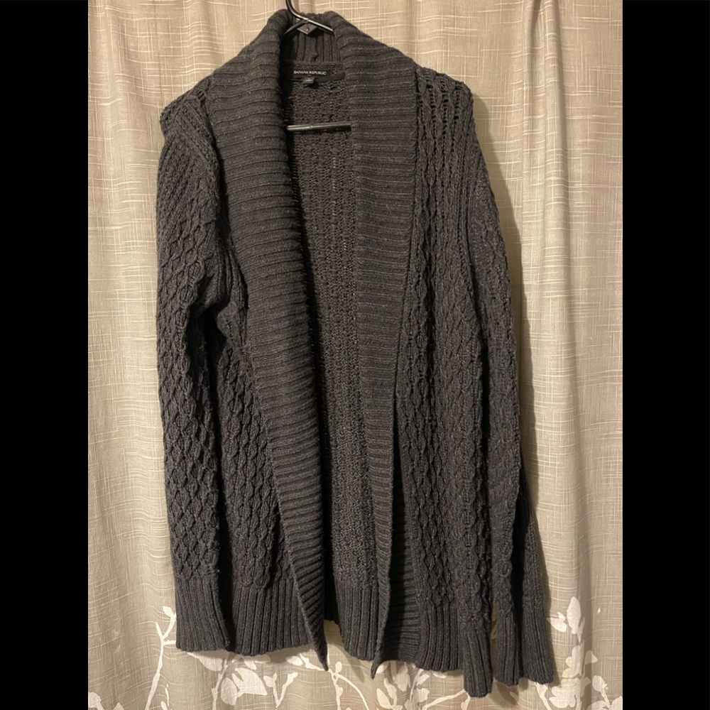 Gray Banana republic cardigan in size large